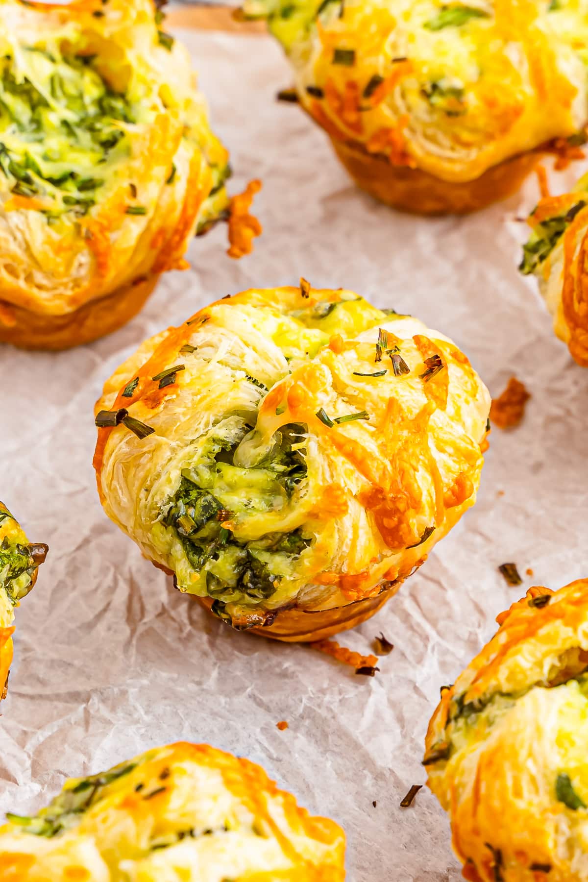 Spinach Puffs Recipe with Puff Pastry and Cheese
